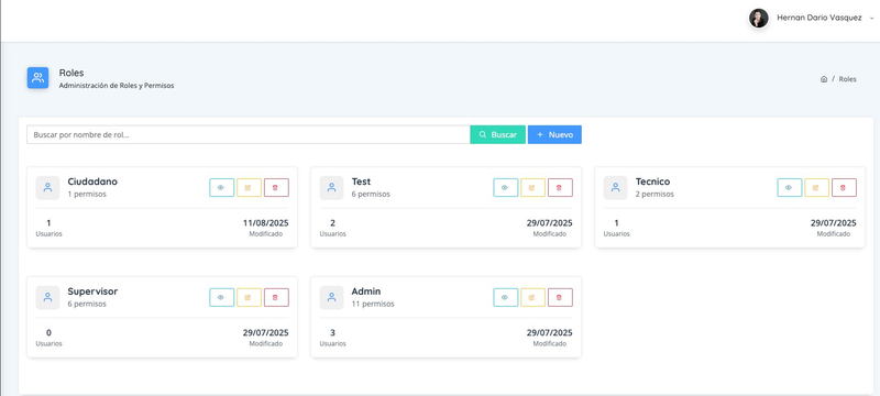 Administración de Roles
